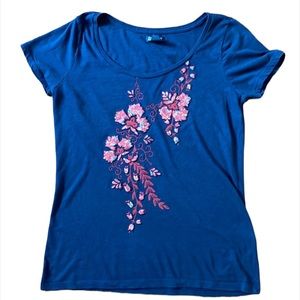 Lucky Brand Floral Print Tee Shirt